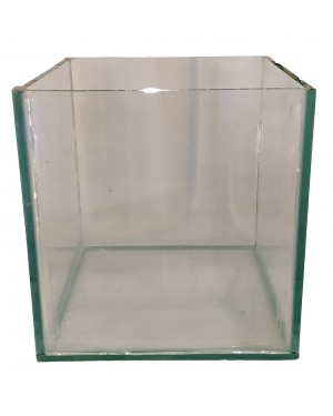 yavru büyütme akvaryumu 25x25x25 cm 15 litre kapaksız cam küp