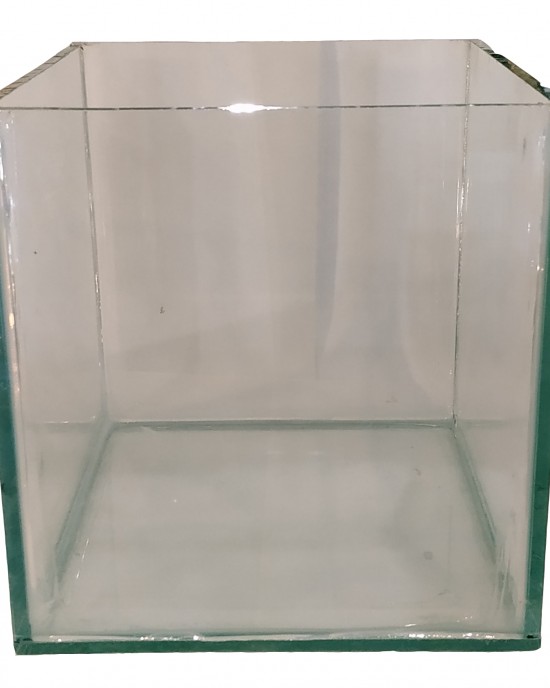 yavru büyütme akvaryumu 25x25x25 cm 15 litre kapaksız cam küp