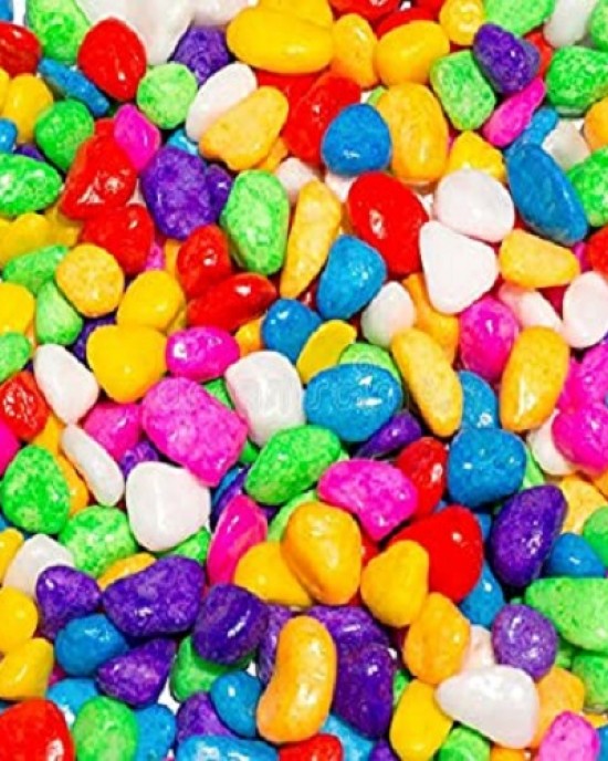 renkli çakıl taşı 500 gram karma renkli çakıl taşları