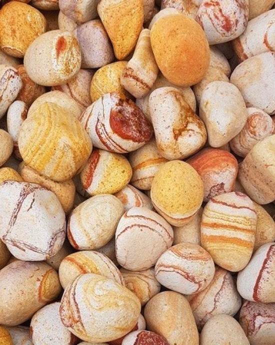 Sari çizgili dolomit akvaryum çakılı bitkili akvaryum ve ciklet balıkları için eşsiz 1 kg 